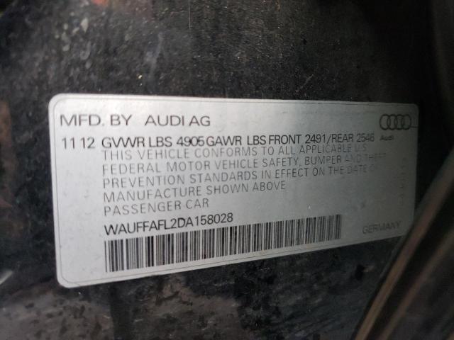Photo 10 from auction – 2013 AUDI A4 PREMIUM with VIN WAUFFAFL2DA158028
