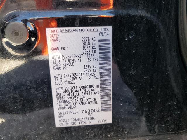 Photo 10 from auction – 2015 NISSAN ROGUE S with VIN 5N1AT2ML5FC763002