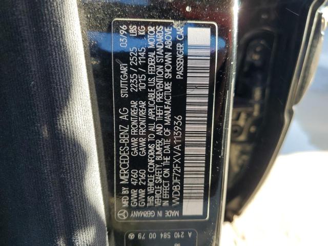 Photo 10 from auction – 1997 MERCEDES-BENZ E 420 with VIN WDBJF72FXVA113936