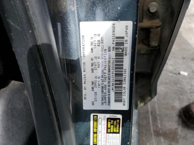 Photo 10 from auction – 2009 MAZDA 3 S with VIN JM1BK343191203043