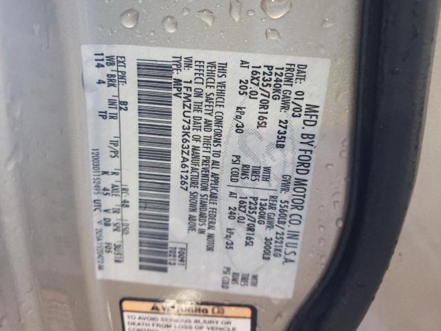 Photo 10 from auction – 2003 FORD EXPLORER X with VIN 1FMZU73K63ZA61267
