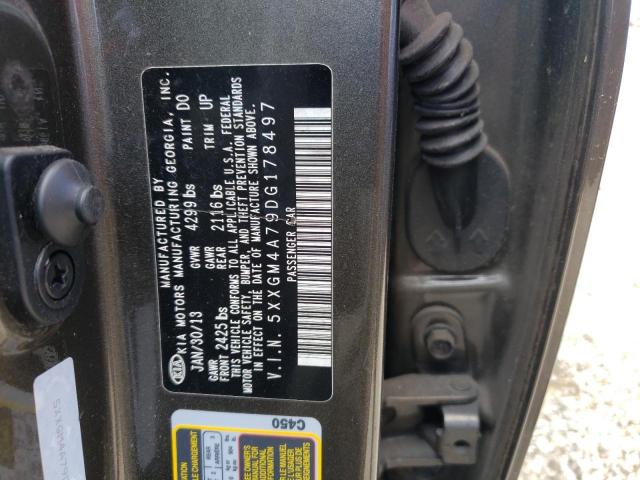 Photo 10 from auction – 2013 KIA OPTIMA LX with VIN 5XXGM4A79DG178497
