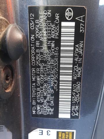 Photo 10 from auction – 2012 TOYOTA SCION TC with VIN JTKJF5C72C3041816