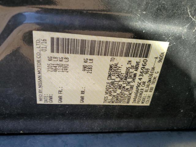 Photo 10 from auction – 2016 NISSAN MAXIMA 3.5 with VIN 1N4AA6AP9GC436960