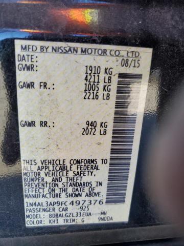 Photo 10 from auction – 2015 NISSAN ALTIMA 2.5 with VIN 1N4AL3AP9FC497376