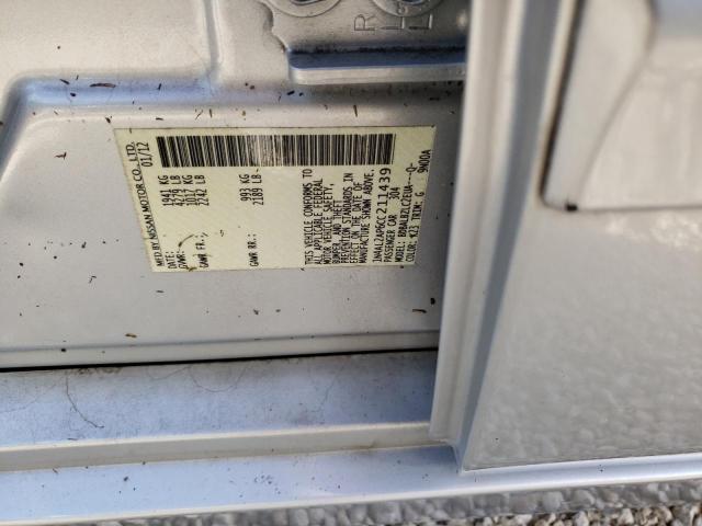 Photo 10 from auction – 2012 NISSAN ALTIMA BAS with VIN 1N4AL2AP6CC211439