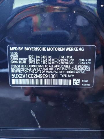 Photo 10 from auction – 2021 BMW X4 XDRIVE3 with VIN 5UX2V1C02M9E91301