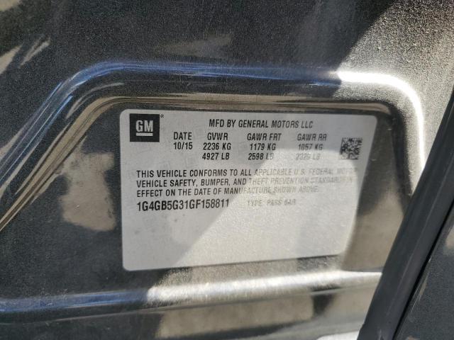 Photo 10 from auction – 2016 BUICK LACROSSE with VIN 1G4GB5G31GF158811