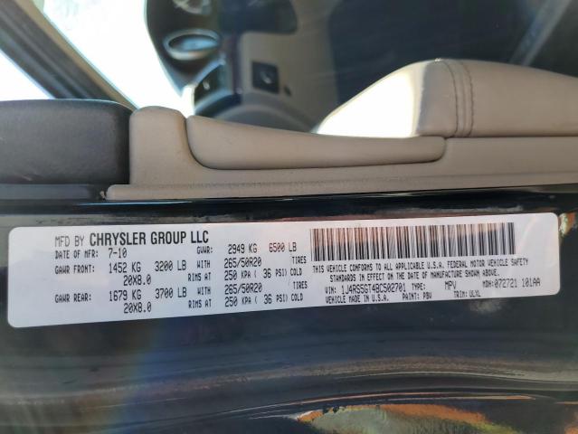 Photo 10 from auction – 2011 JEEP GRAND CHER with VIN 1J4RS5GT4BC502701