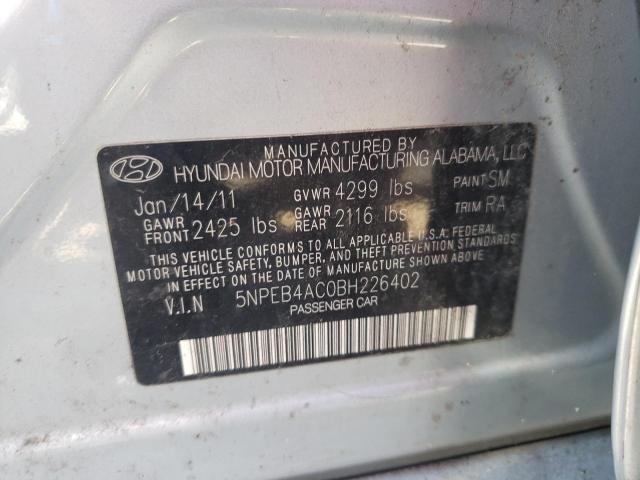 Photo 10 from auction – 2011 HYUNDAI SONATA GLS with VIN 5NPEB4AC0BH226402