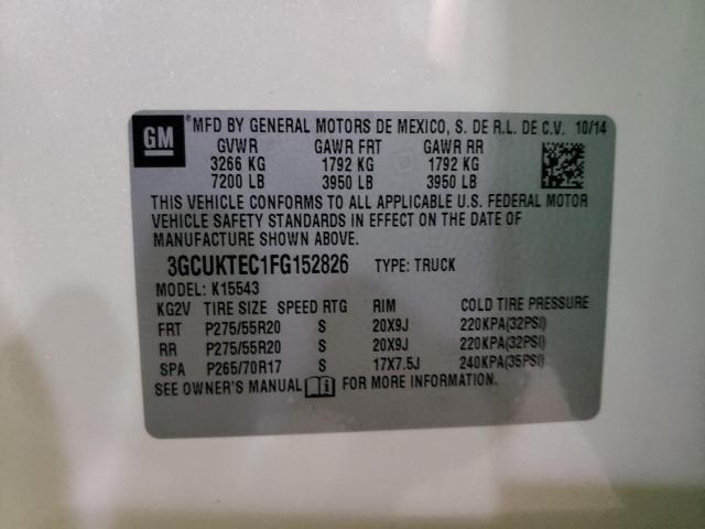 Фото 10 с аукциона – 2015 CHEVROLET SILVERADO с VIN 3GCUKTEC1FG152826