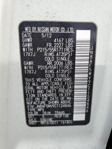 Photo 10 from auction – 2012 NISSAN JUKE S with VIN JN8AF5MV9CT124846