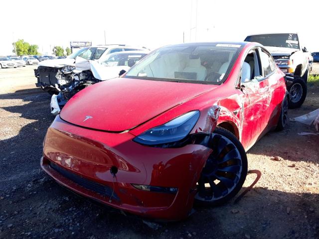 Photo 2 from auction – 2021 TESLA MODEL Y with VIN 5YJYGDEF5MF272036