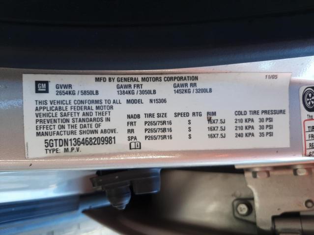 Photo 10 from auction – 2006 HUMMER H3 with VIN 5GTDN136468209981