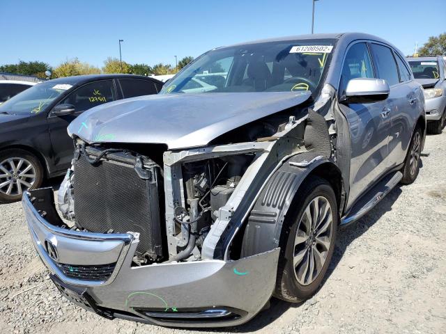Photo 2 from auction – 2016 ACURA MDX TECHNO with VIN 5FRYD4H47GB005860