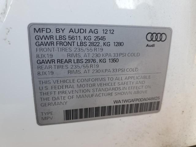 Photo 10 from auction – 2013 AUDI Q5 PRESTIG with VIN WA1WGAFP0DA048625