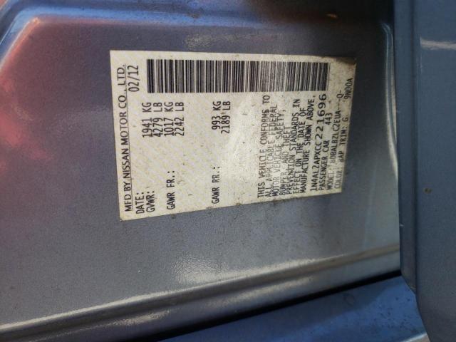 Photo 10 from auction – 2012 NISSAN ALTIMA BAS with VIN 1N4AL2APXCC221696