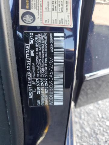 Photo 10 from auction – 2013 MERCEDES-BENZ E 350 with VIN WDDHF5KB9DA672707