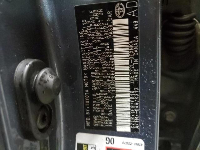 Photo 10 from auction – 2015 TOYOTA COROLLA L with VIN 2T1BURHE6FC448971