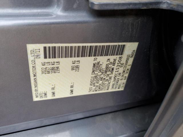 Photo 10 from auction – 2012 NISSAN ALTIMA SR with VIN 1N4BL2AP9CC153508