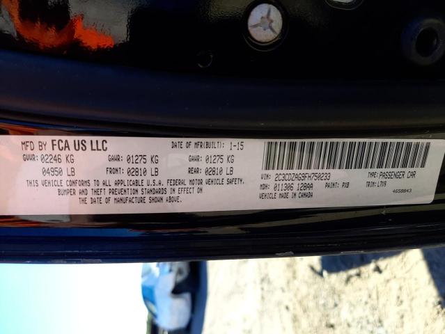 Photo 10 from auction – 2015 DODGE CHALLENGER with VIN 2C3CDZAG9FH750233