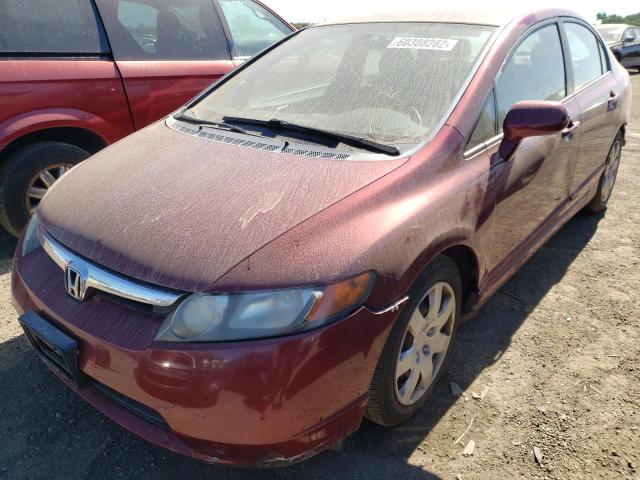 Photo 2 from auction – 2008 HONDA CIVIC LX with VIN 1HGFA16518L036744