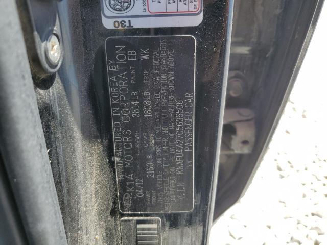 Zdjęcie 10 z aukcji – 2012 KIA FORTE EX z VIN KNAFU4A27C5636506