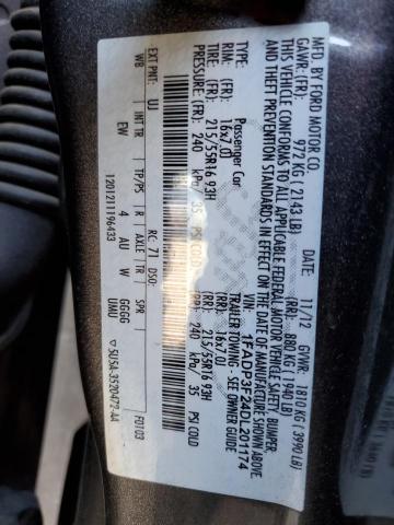 Photo 10 from auction – 2013 FORD FOCUS SE with VIN 1FADP3F24DL201174