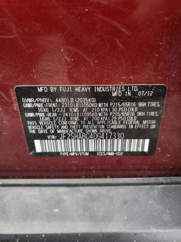 Photo 10 from auction – 2013 SUBARU FORESTER 2 with VIN JF2SHABC4DG417330
