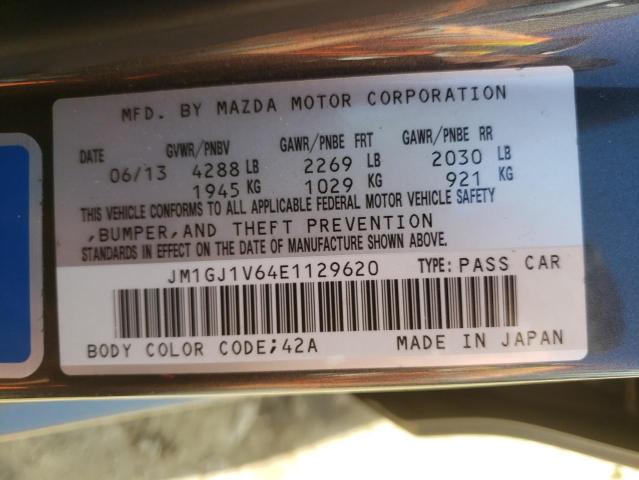 Photo 10 from auction – 2014 MAZDA 6 TOURING with VIN JM1GJ1V64E1129620