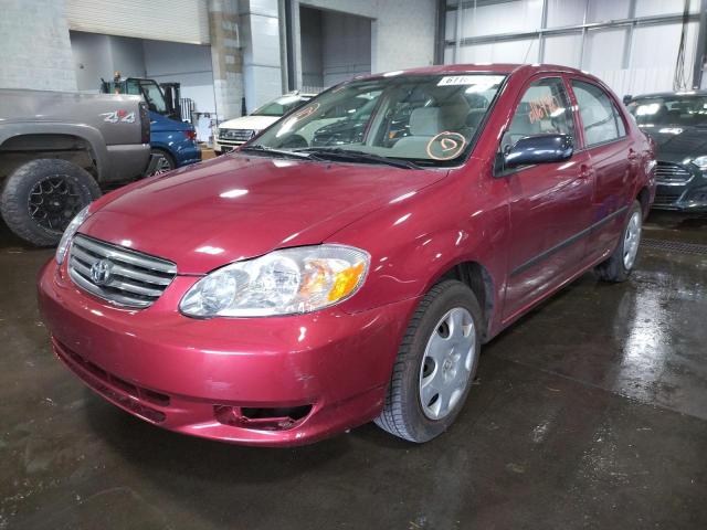 Photo 2 from auction – 2003 TOYOTA COROLLA CE with VIN 1NXBR32E73Z095609