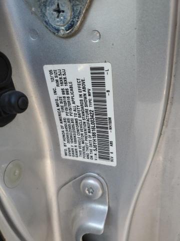 Photo 10 from auction – 2006 HONDA ELEMENT EX with VIN 5J6YH18616L003422