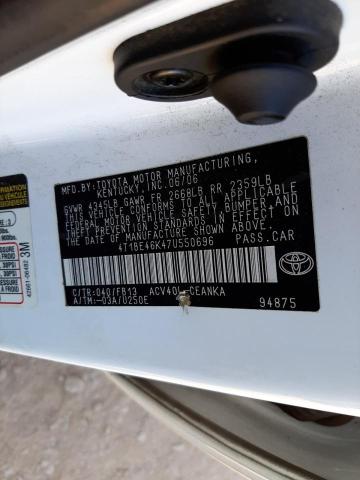 Photo 10 from auction – 2007 TOYOTA CAMRY CE with VIN 4T1BE46K47U550696