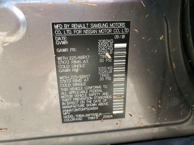 Photo 10 from auction – 2019 NISSAN ROGUE S with VIN KNMAT2MT0KP504814