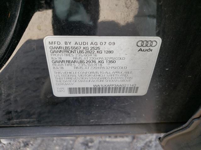 Photo 10 from auction – 2010 AUDI Q5 PREMIUM with VIN WA1LKAFP3AA021142