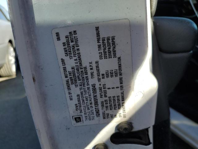 Photo 10 from auction – 2000 CHEVROLET BLAZER with VIN 1GNDT13W9YK109045