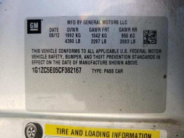 Photo 10 from auction – 2012 CHEVROLET MALIBU 1LT with VIN 1G1ZC5E05CF382167