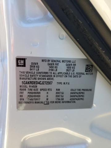 Photo 10 from auction – 2012 BUICK ENCLAVE with VIN 5GAKRDED4CJ272567