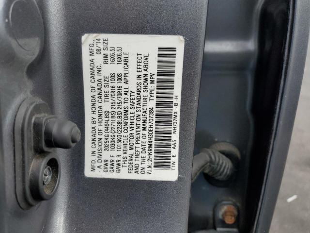 Photo 10 from auction – 2014 HONDA CR-V LX with VIN 2HKRM4H30EH707384