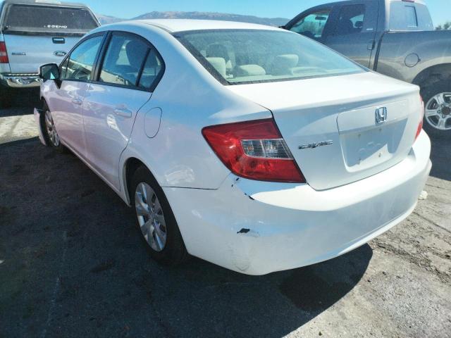 Photo 3 from auction – 2012 HONDA CIVIC LX with VIN 19XFB2F57CE351342