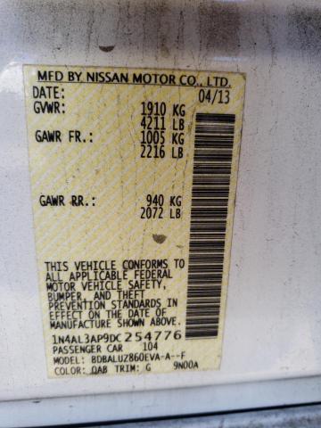Photo 10 from auction – 2013 NISSAN ALTIMA 2.5 with VIN 1N4AL3AP9DC254776