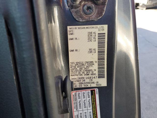 Photo 10 from auction – 2009 NISSAN ALTIMA 2.5 with VIN 1N4AL24E89C168547