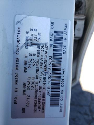 Photo 10 from auction – 2012 MAZDA 3 I with VIN JM1BL1UG5C1615803