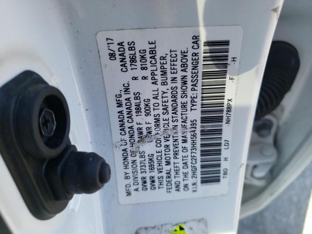 Photo 10 from auction – 2017 HONDA CIVIC EX with VIN 2HGFC2F73HH564395