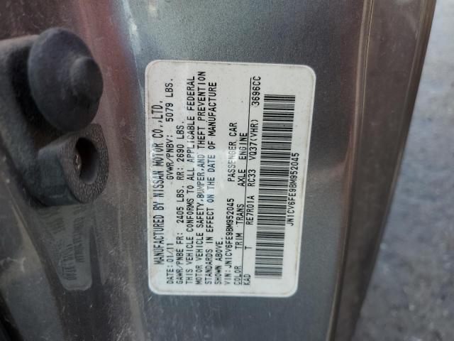 Photo 10 from auction – 2011 INFINITI G37 BASE with VIN JN1CV6FE9BM952045