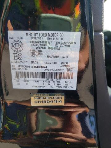 Photo 10 from auction – 2008 FORD ESCAPE XLT with VIN 1FMCU03168KD04824