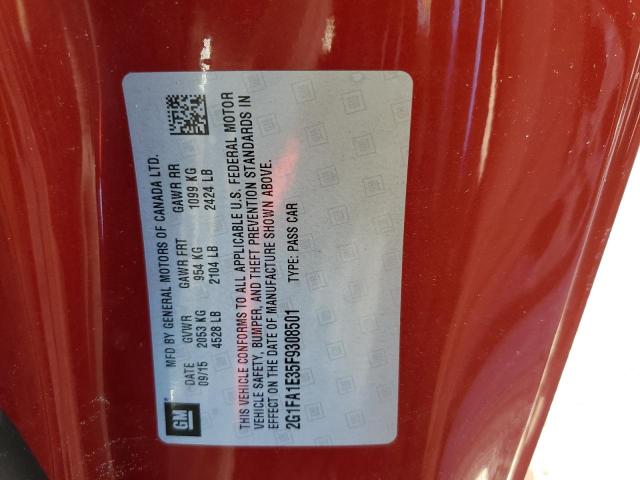 Photo 10 from auction – 2015 CHEVROLET CAMARO LS with VIN 2G1FA1E35F9308501