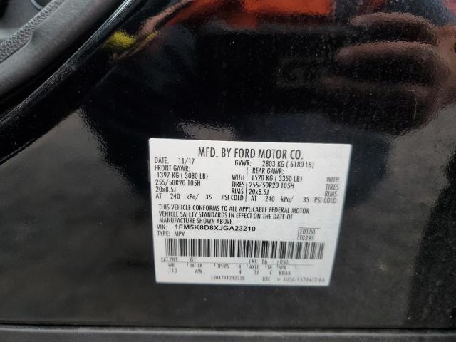 Photo 10 from auction – 2018 FORD EXPLORER X with VIN 1FM5K8D8XJGA23210