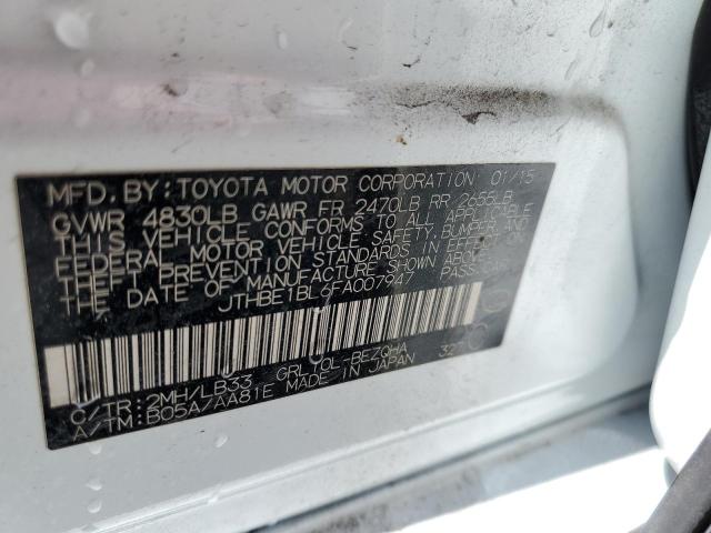 Photo 10 from auction – 2015 LEXUS GS 350 with VIN JTHBE1BL6FA007947