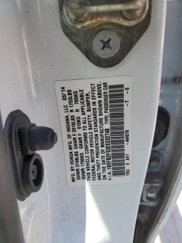 Photo 10 from auction – 2014 HONDA CIVIC LX with VIN 19XFB2F53EE032748